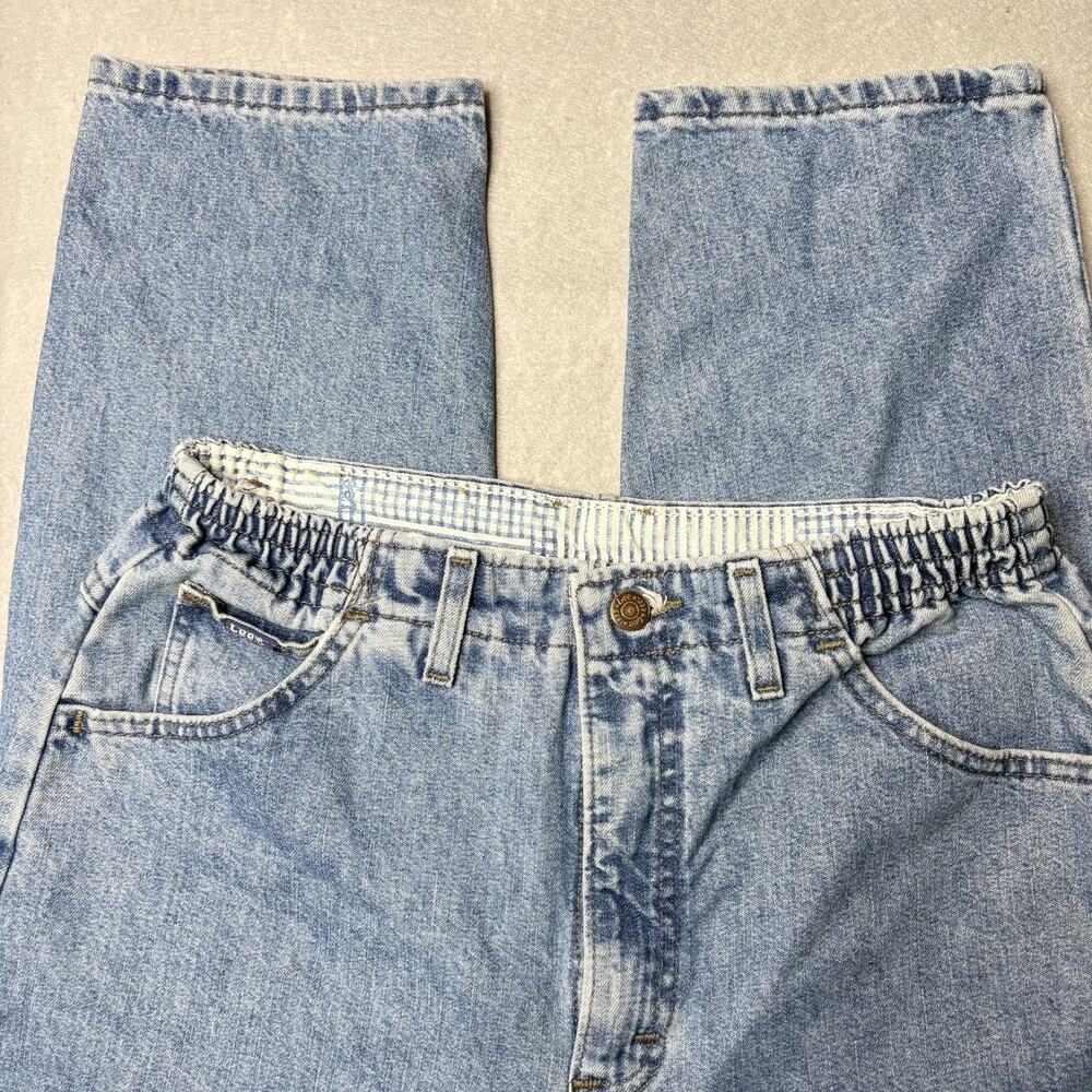 Vintage Lee Jeans Womens 10P Acid Wash High Rise Mom Made USA 100% Cotton